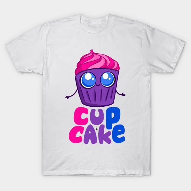 Bi Cupcake T-Shirt by SamKatDiz